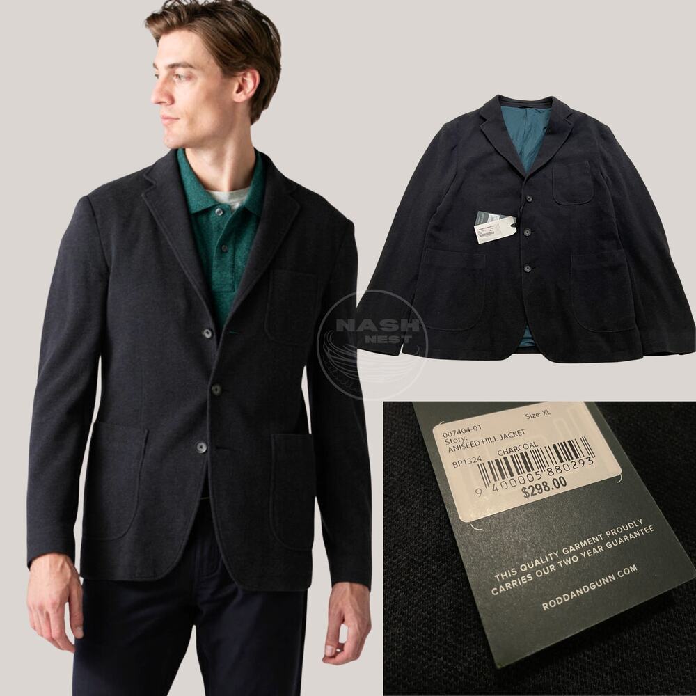 Rodd & Gunn Aniseed Hill Jacket XL | Soft Cotton Blazer, Sold Out $298 NWT